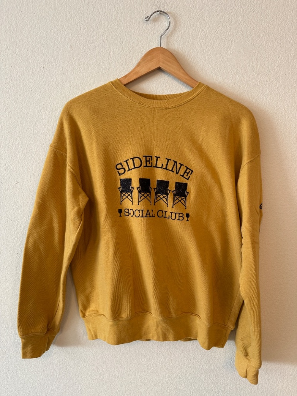 Bella + Canvas Sideline Social Club Lacrosse Crewneck Sweatshirt Women's M